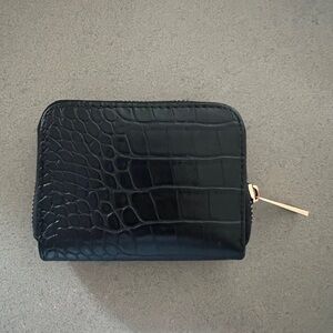 A New Day Black Croc-Embossed Wallet